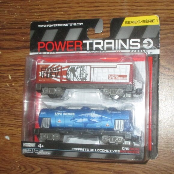 Power Trains Series 1 Animal Freight 2 Train Cars (Jakks Pacific, 2012) - Picture 2 of 4